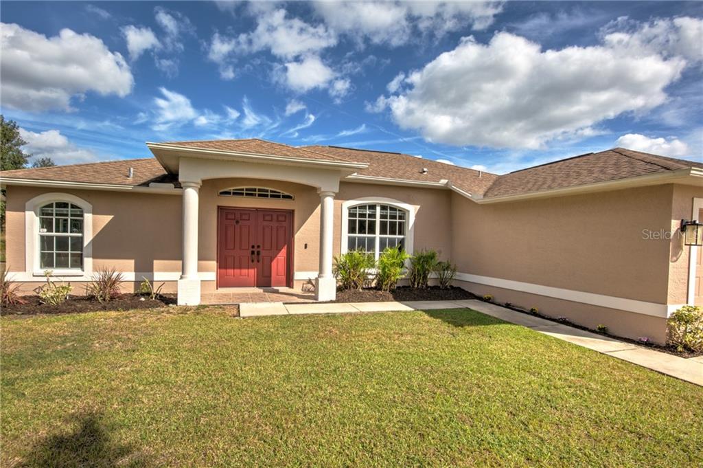 Attractive front entrance