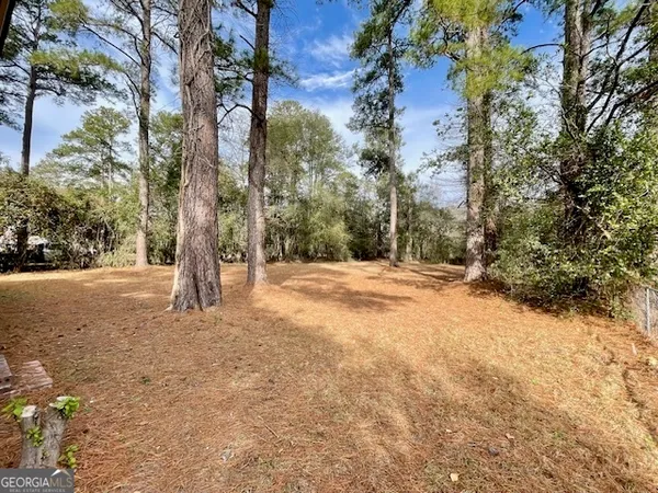 a view of road with trees