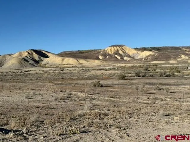 a view of a snow in a yard