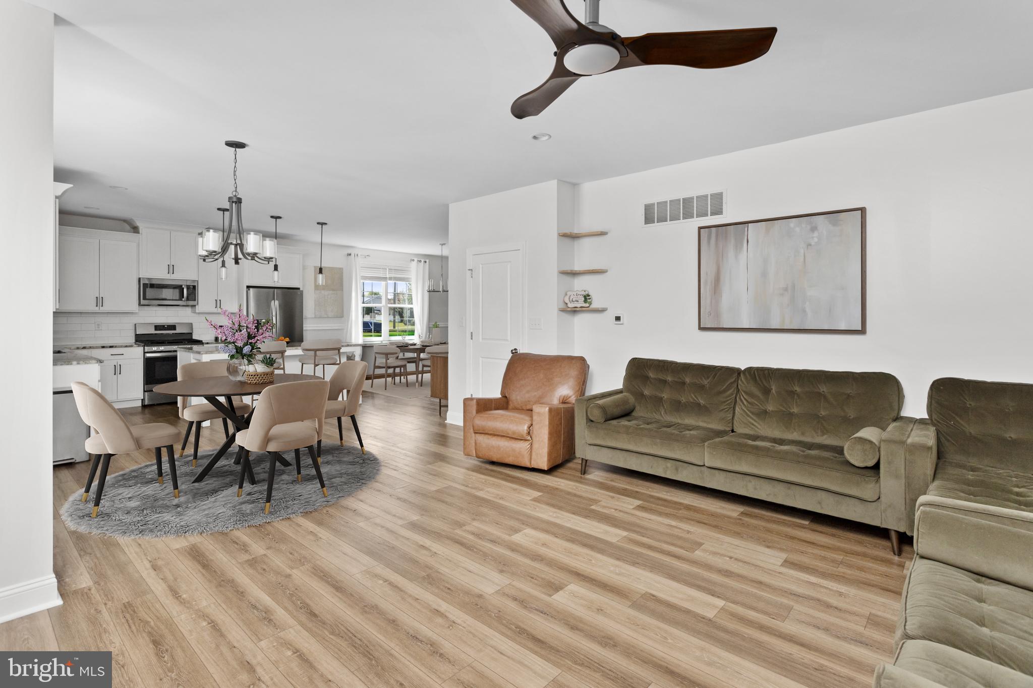 6 Buck Ln Mount Mount Laurel, NJ 08054 - Photo 21 of 49 a living room with furniture dining area and a chandelier