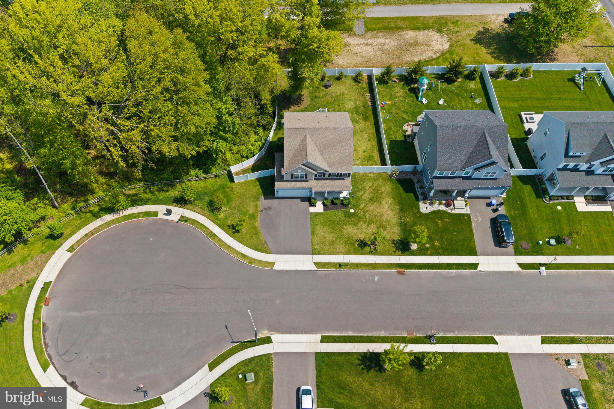 6 Buck Ln Mount Mount Laurel, NJ 08054 - Photo 49 of 49 an aerial view of a house with outdoor space and a lake view in back