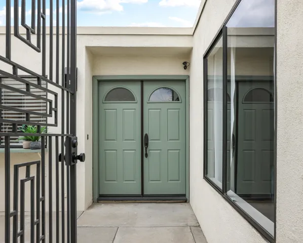 a view of front door