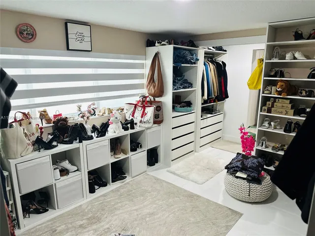 a room with storage and utility