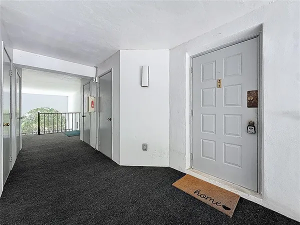 a view of front door