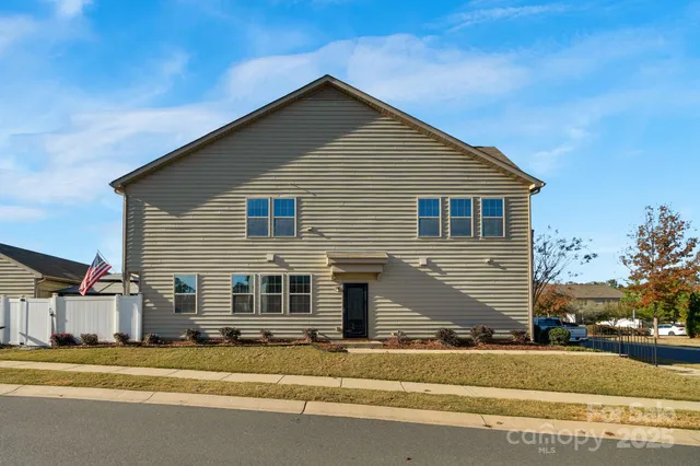 a car parked in front of a house