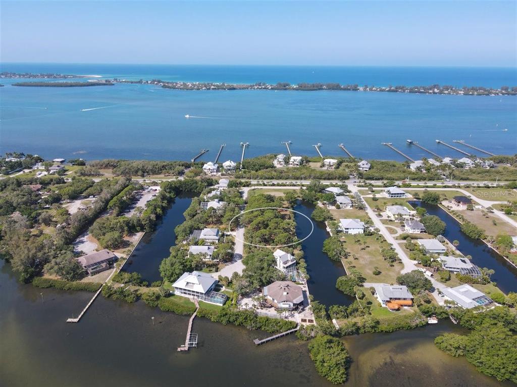 Front showing proximity to Intracoastal & Gulf of Mexico