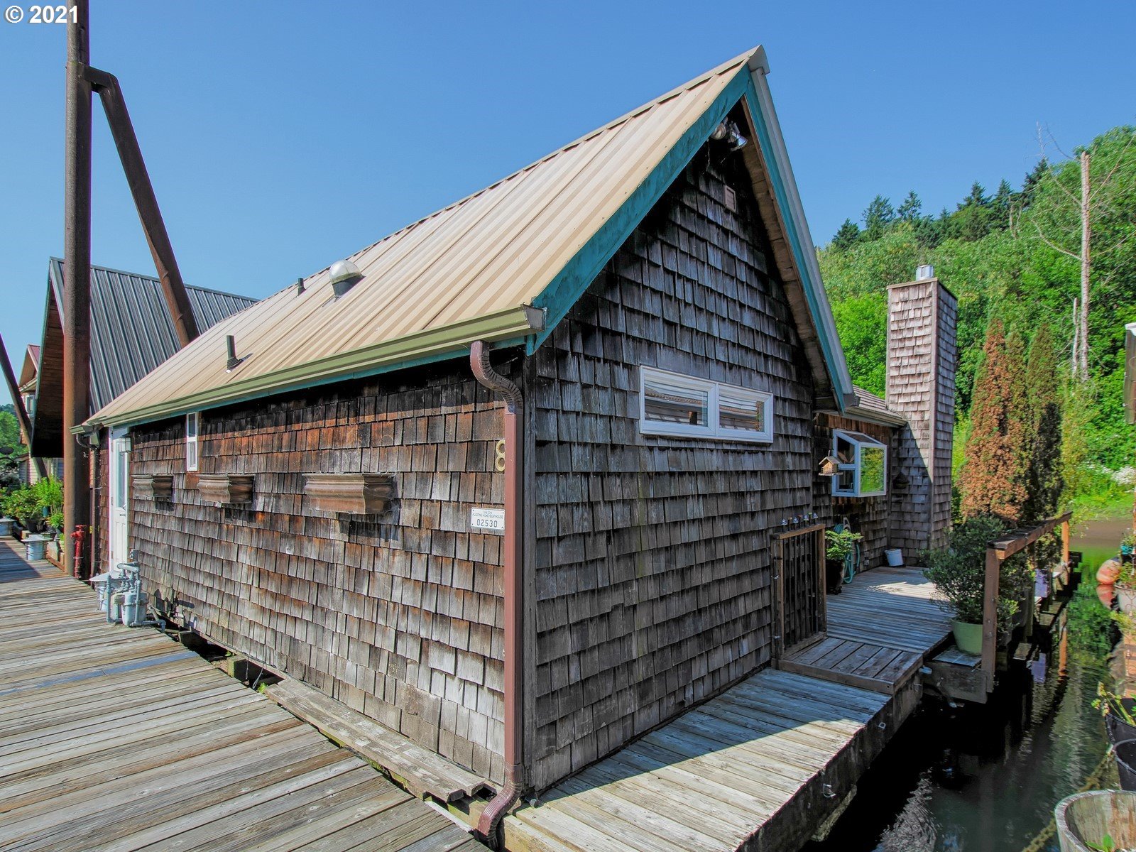 a view of outdoor space and deck