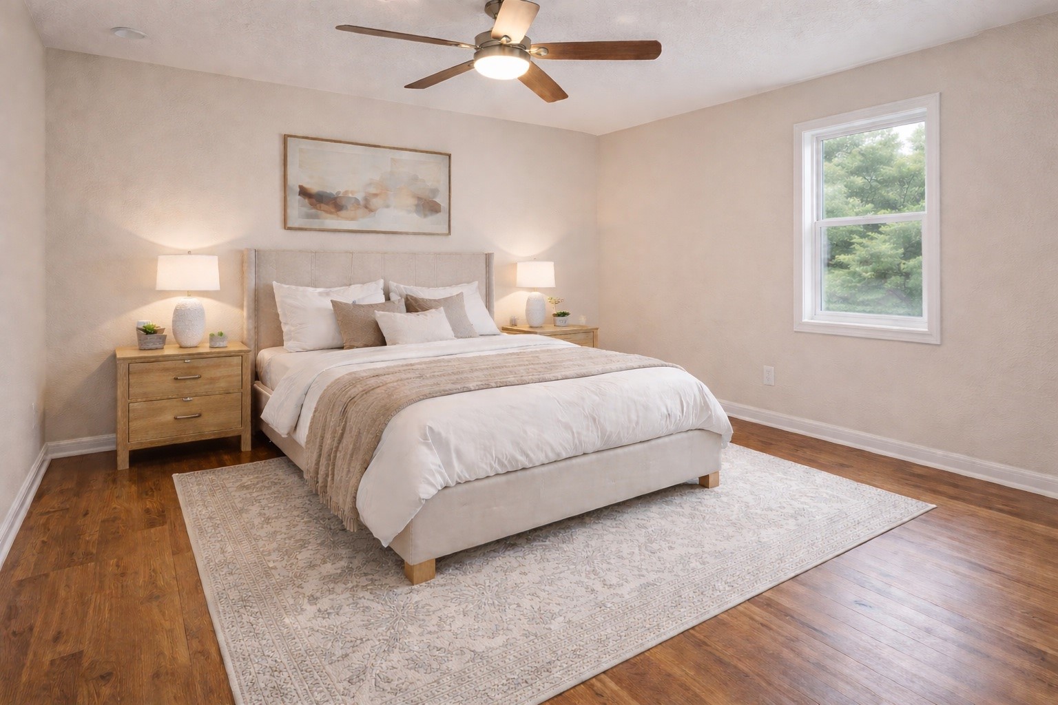 803 Marigold Road Baytown, TX 77521 - Photo 26 of 31 a bedroom with a bed and a night stand