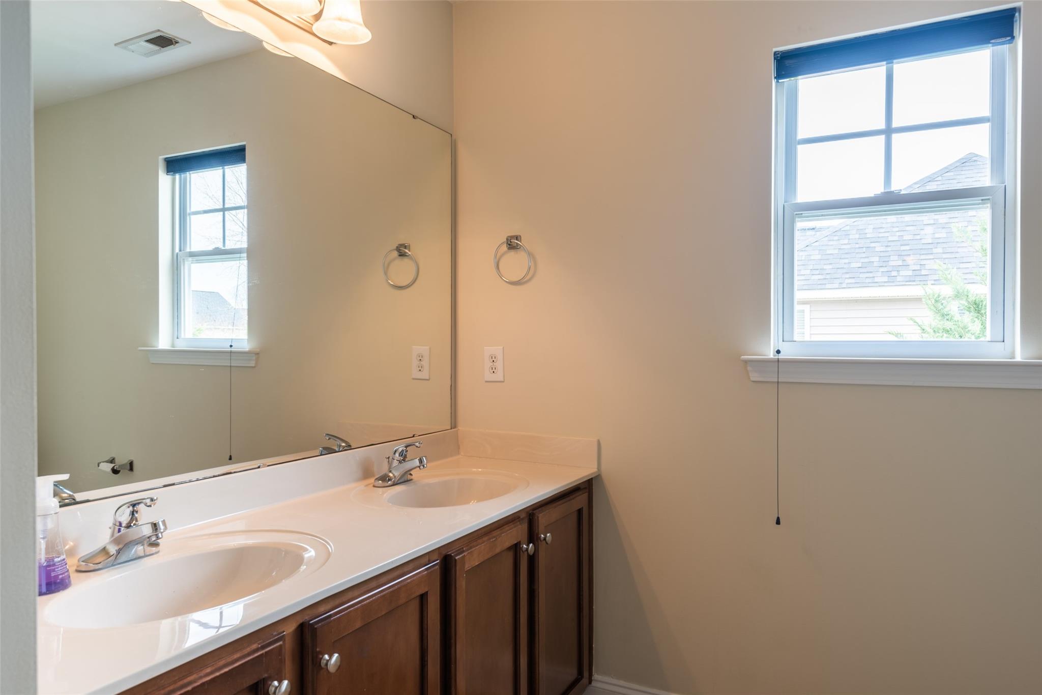 2012 Apogee Drive Indian Trail, NC 28079 - Photo 21 of 28 a bathroom with a sink a vanity and a mirror