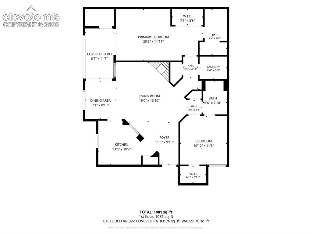 3864 Riviera Grove, Unit 102 Colorado Springs, CO 80922 - Photo 24 of 24 Floor plan