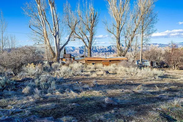 a view of a backyard of the house