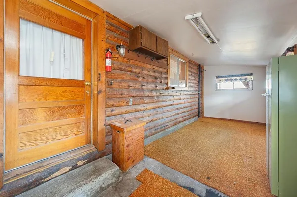 a view of storage and utility room