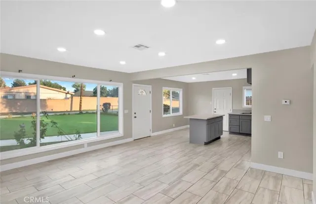 a view of a kitchen and a sink