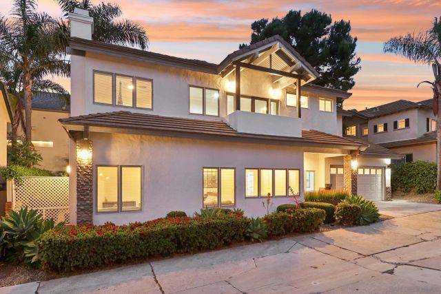 a front view of a house