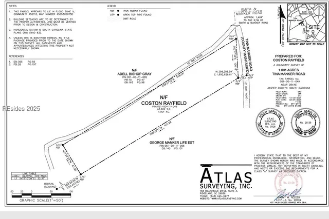 $49,900 | Tbd Tina Manker Road, Ridgeland, SC 29936
