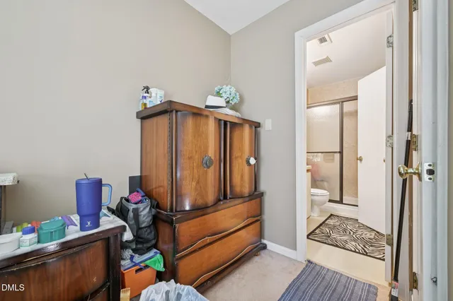 a room with storage and utility