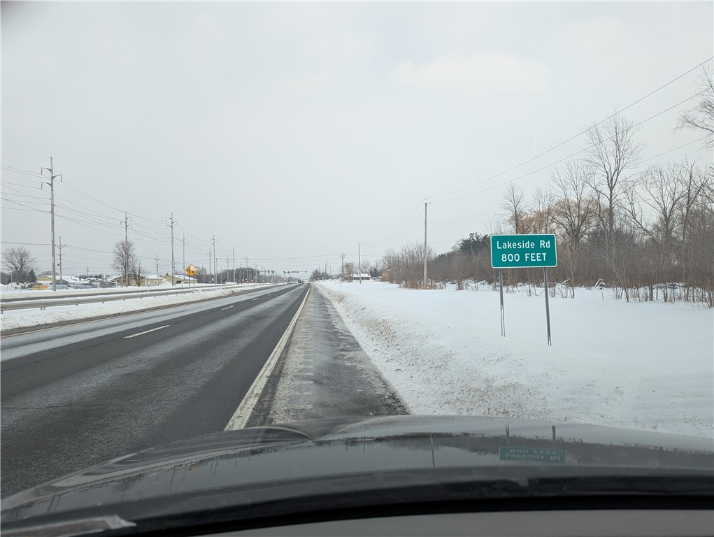 900' Frontage on Rt 104 View to the corner