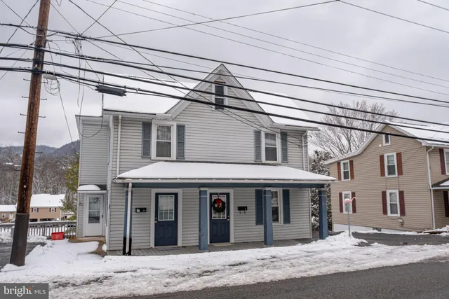 a front view of a house