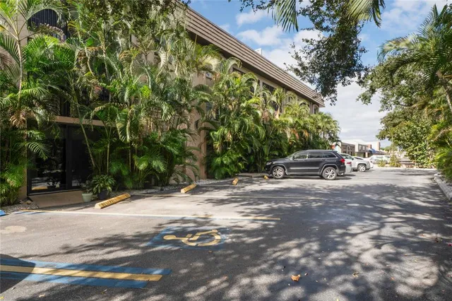 a car parked on the side of a street