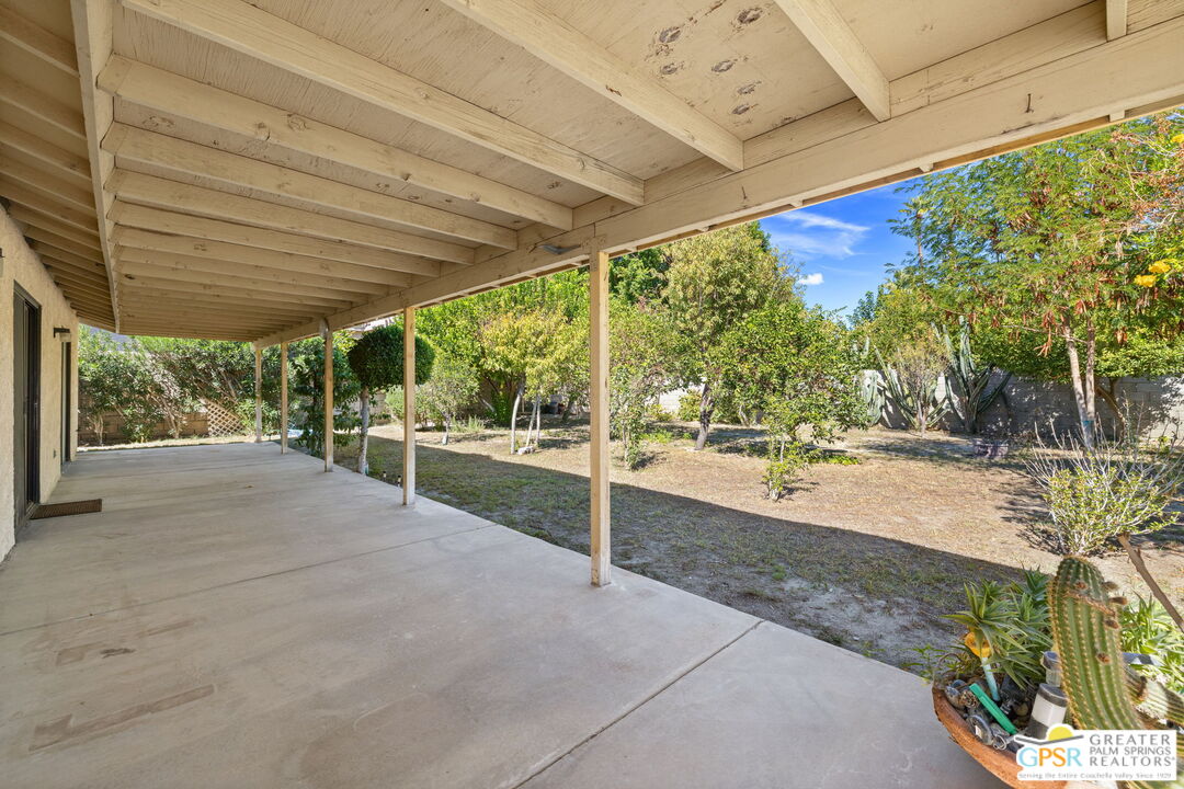68600 Risueno Road Cathedral City, CA 92234 - Photo 18 of 30 a view of a backyard