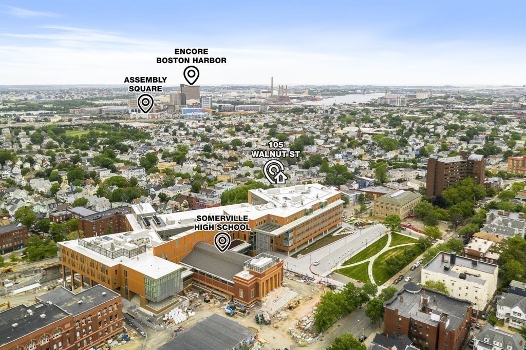 105 Walnut Street, Unit A Somerville, MA 02145 - Photo 13 of 14 an aerial view of a