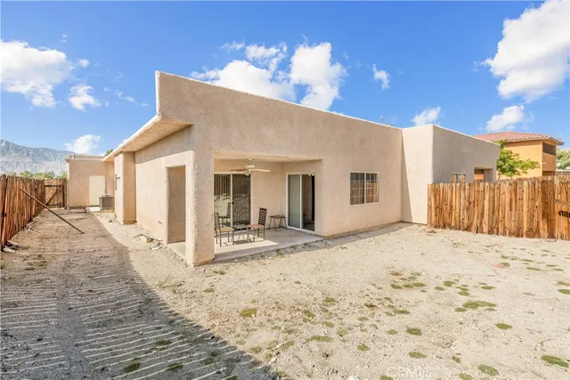 a view of a house with a patio