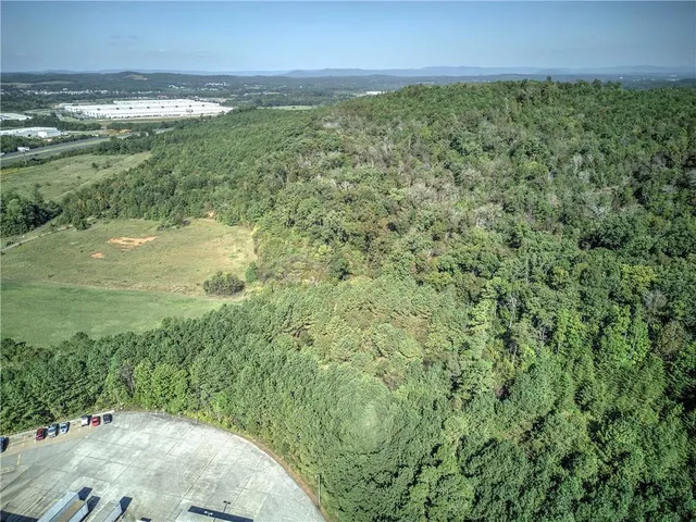 a view of a lake view with a garden