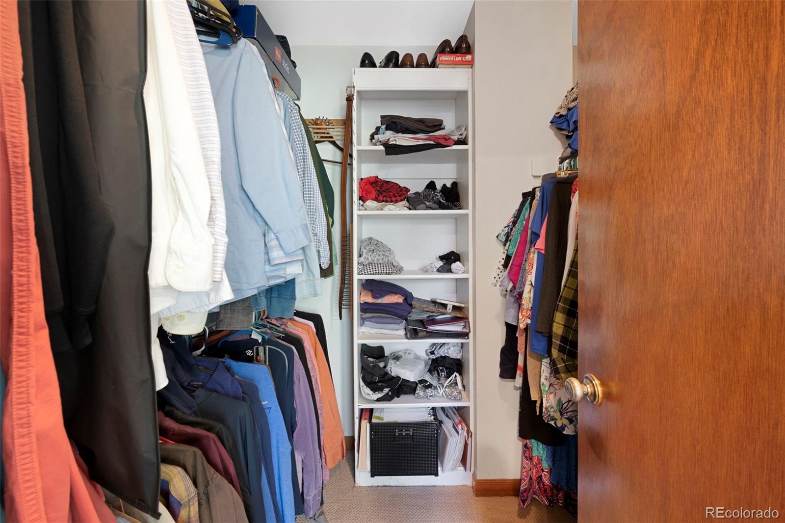 7975 Sweet Water Road Lone Tree, CO 80124 - Photo 29 of 43 a view of walk in closet with clothes and shoes