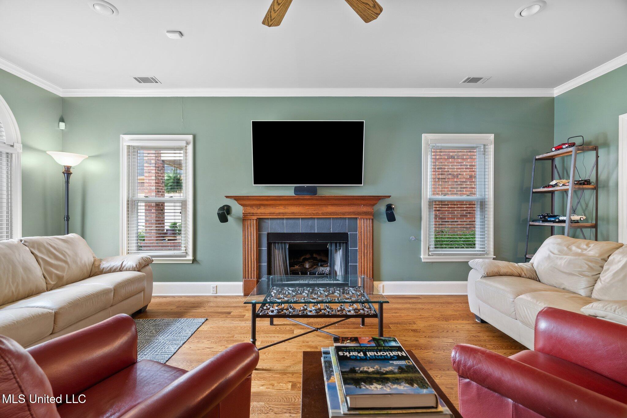 723 Fairway Trail Hernando, MS 38632 - Photo 10 of 34 Living Room with Fireplace!