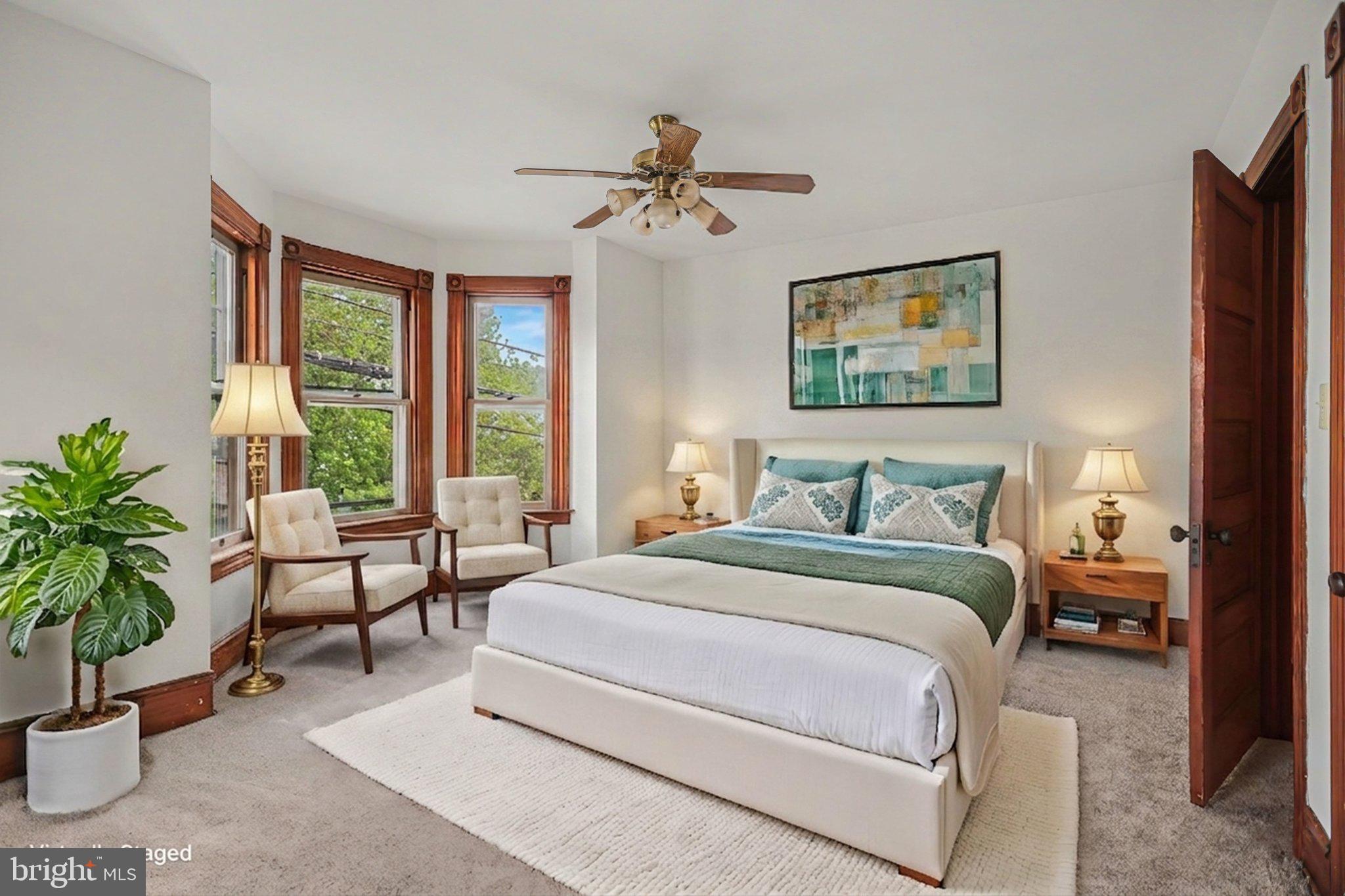122 South Cedar Street Lititz, PA 17543 - Photo 17 of 23 a bedroom with a large bed and a window