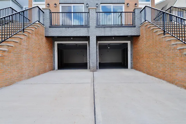 a front view of a house with balcony
