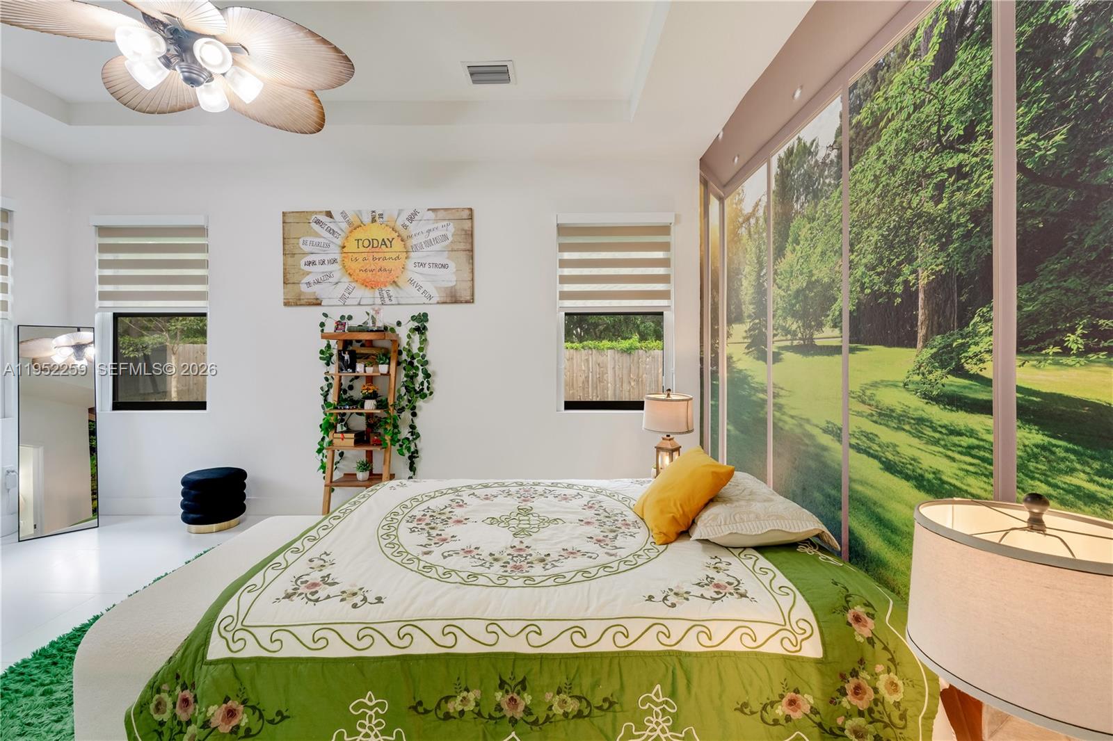 19410 Southwest 124th Court Miami, FL 33177 - Photo 17 of 33 a bedroom with a bed and wooden floor