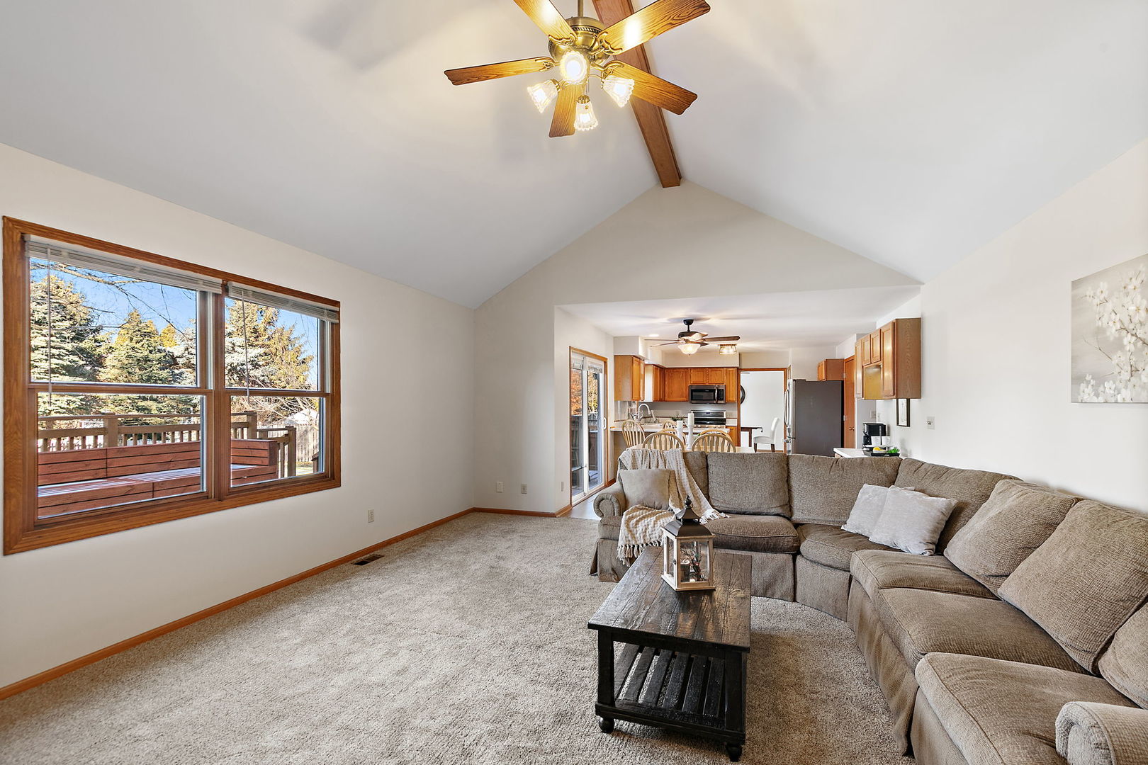 1205 South 1st Street DeKalb, IL 60115 - Photo 13 of 43 a living room with furniture and a large window