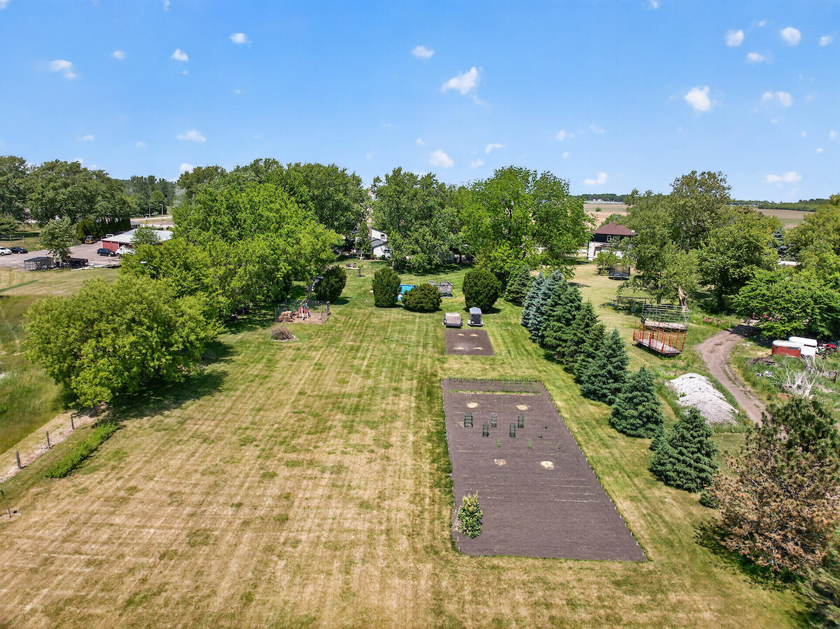 4165 County Rd K Raymond, WI 53126 - Photo 41 of 47 Drone Backyard