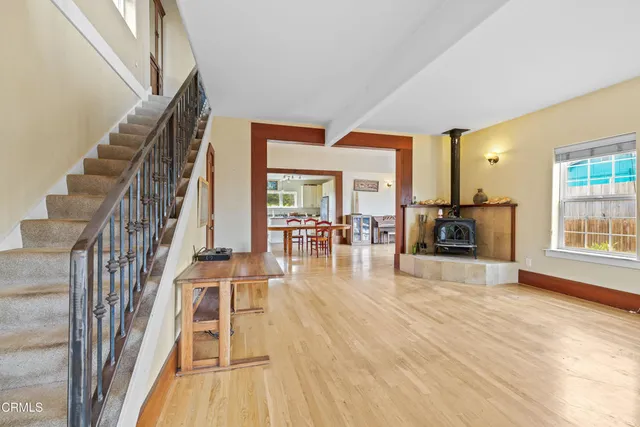 a view of livingroom with furniture and floor to ceiling window