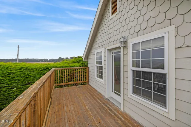 a view of balcony with city view