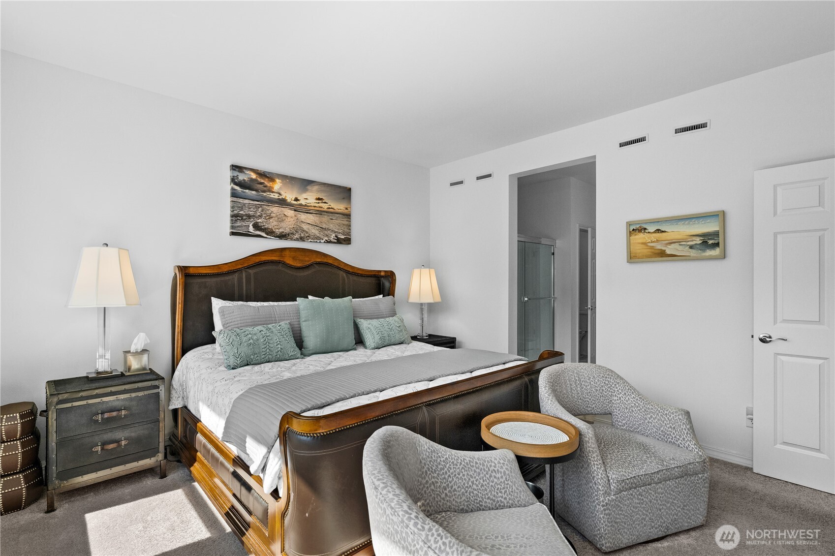 15215 182nd Avenue East Bonney Lake, WA 98391 - Photo 21 of 40 a bedroom with a bed and couch