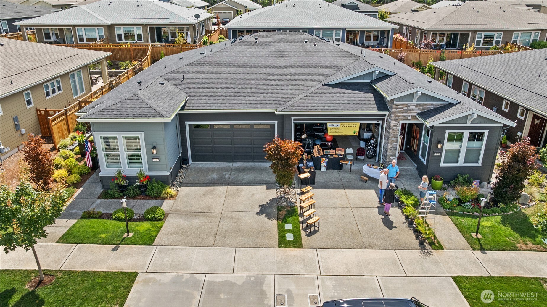 15215 182nd Avenue East Bonney Lake, WA 98391 - Photo 4 of 40 a front view of house with yard and green space