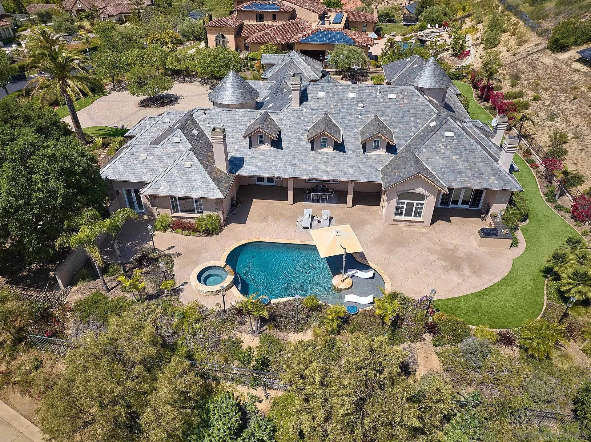 14460 Cheyenne Trail Poway, CA 92064 - Photo 56 of 74 an aerial view of a house with yard swimming pool and outdoor seating