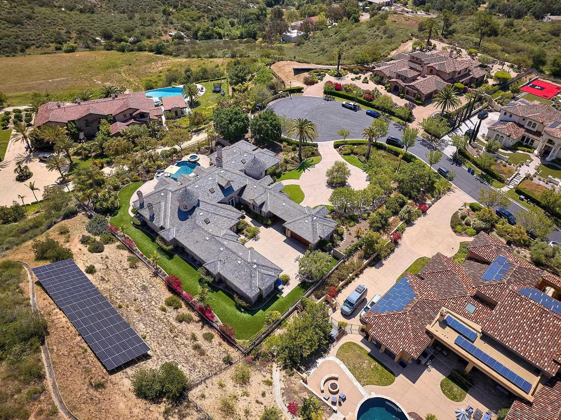 14460 Cheyenne Trail Poway, CA 92064 - Photo 63 of 74 an aerial view of residential houses with outdoor space
