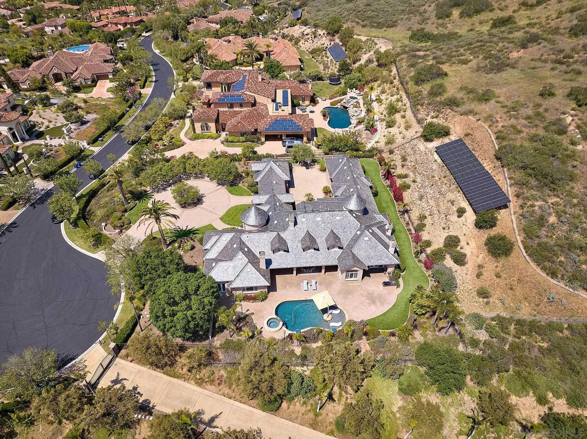 14460 Cheyenne Trail Poway, CA 92064 - Photo 65 of 74 an aerial view of residential houses with outdoor space