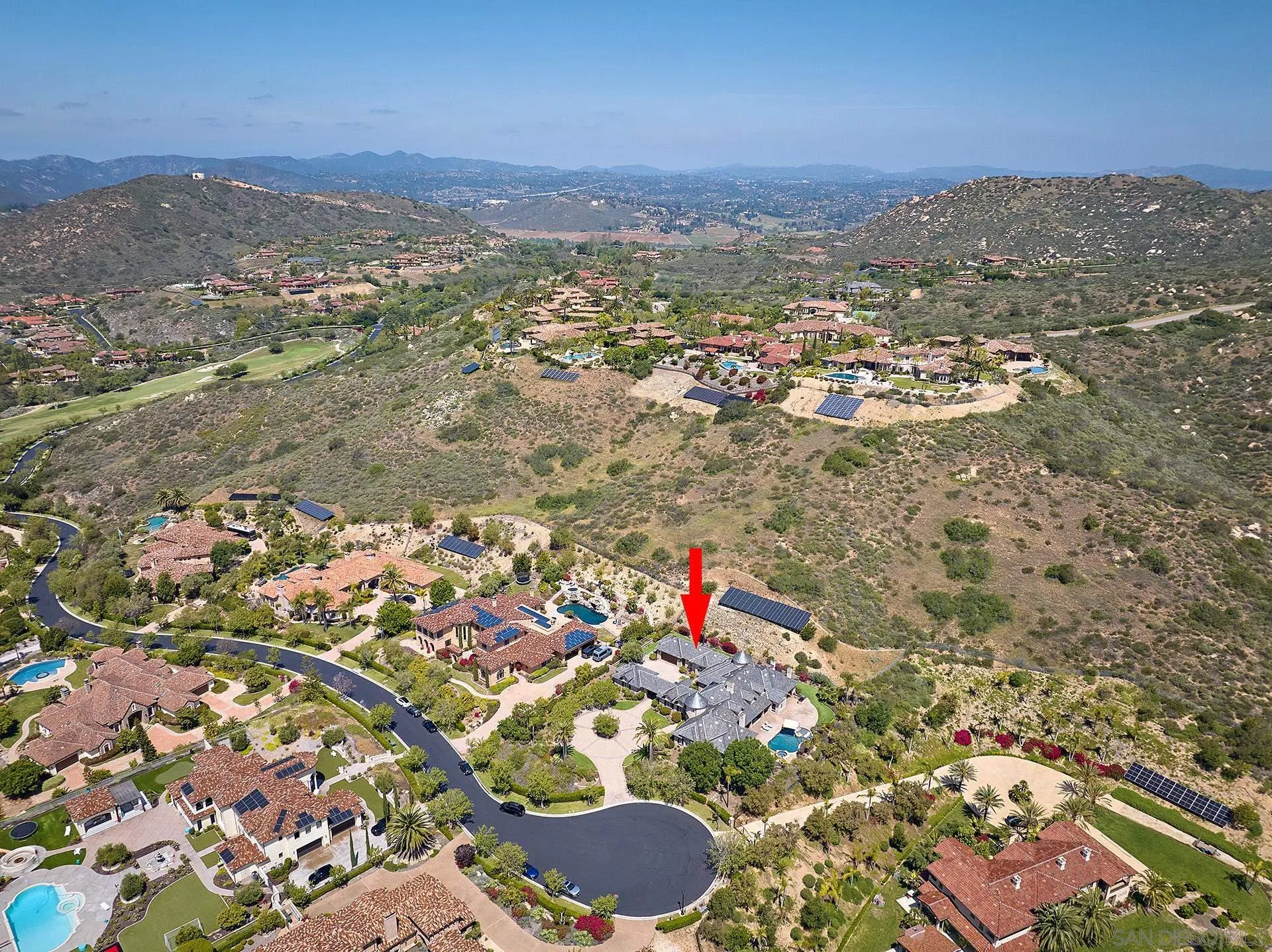 14460 Cheyenne Trail Poway, CA 92064 - Photo 73 of 74 an aerial view of residential houses with outdoor space