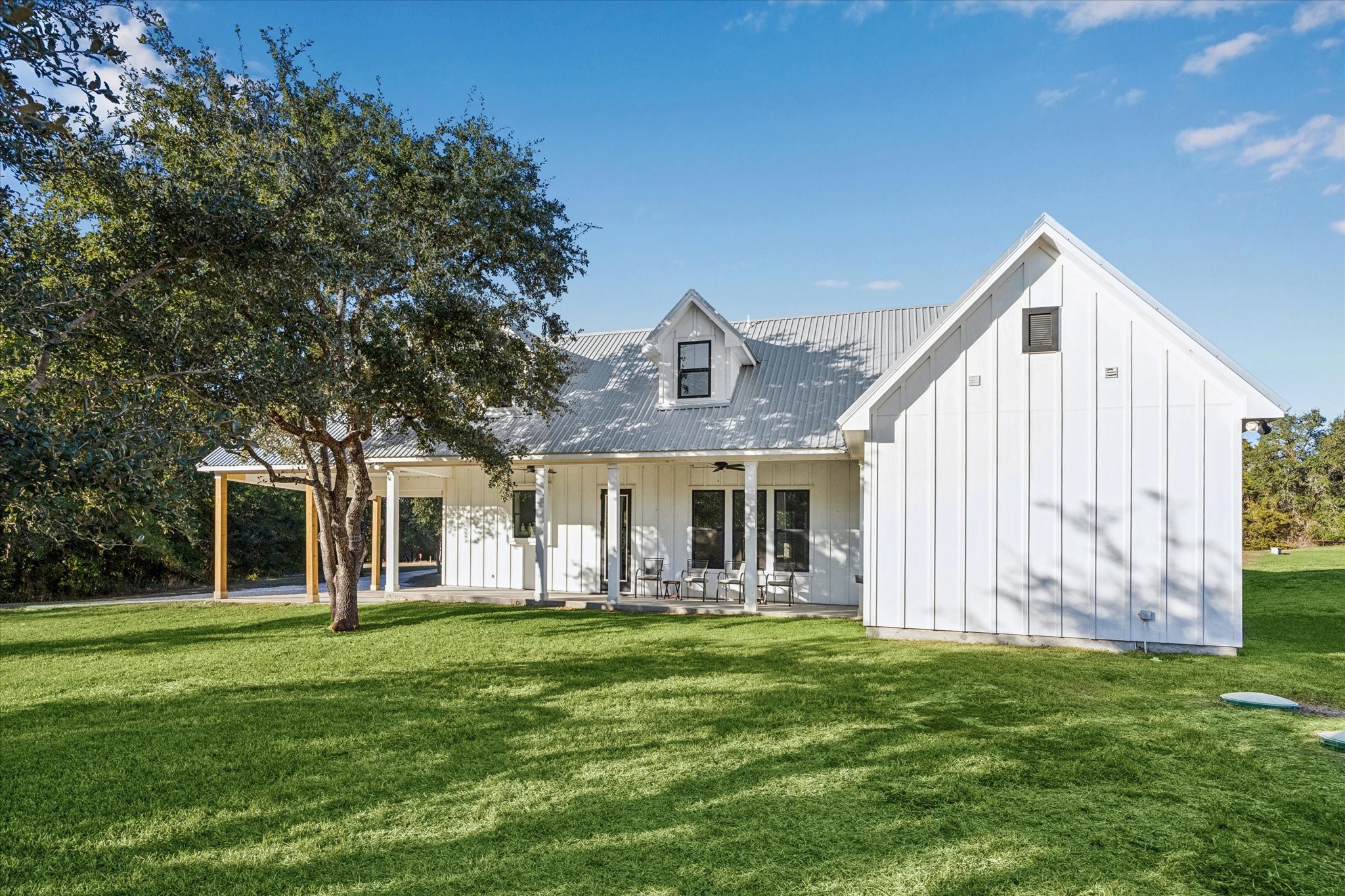 124 REBEKAHS Crossing Round Top, TX 78954 - Photo 23 of 25 a front view of house with yard and green space
