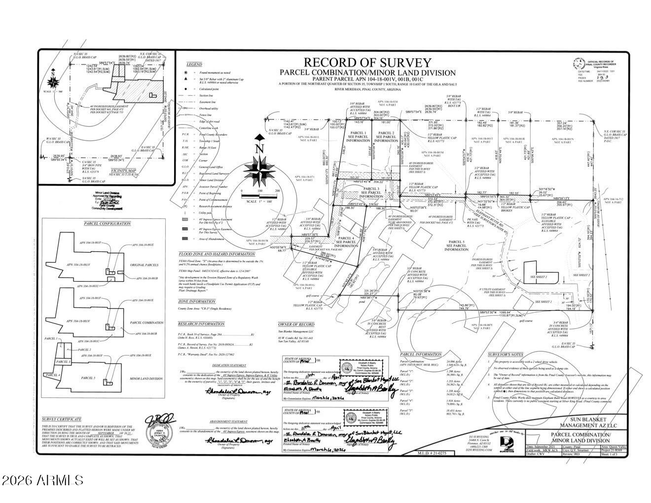 4 North Elephant Butte Road Gold Canyon, AZ 85118 - Photo 8 of 13 Recorded survey
