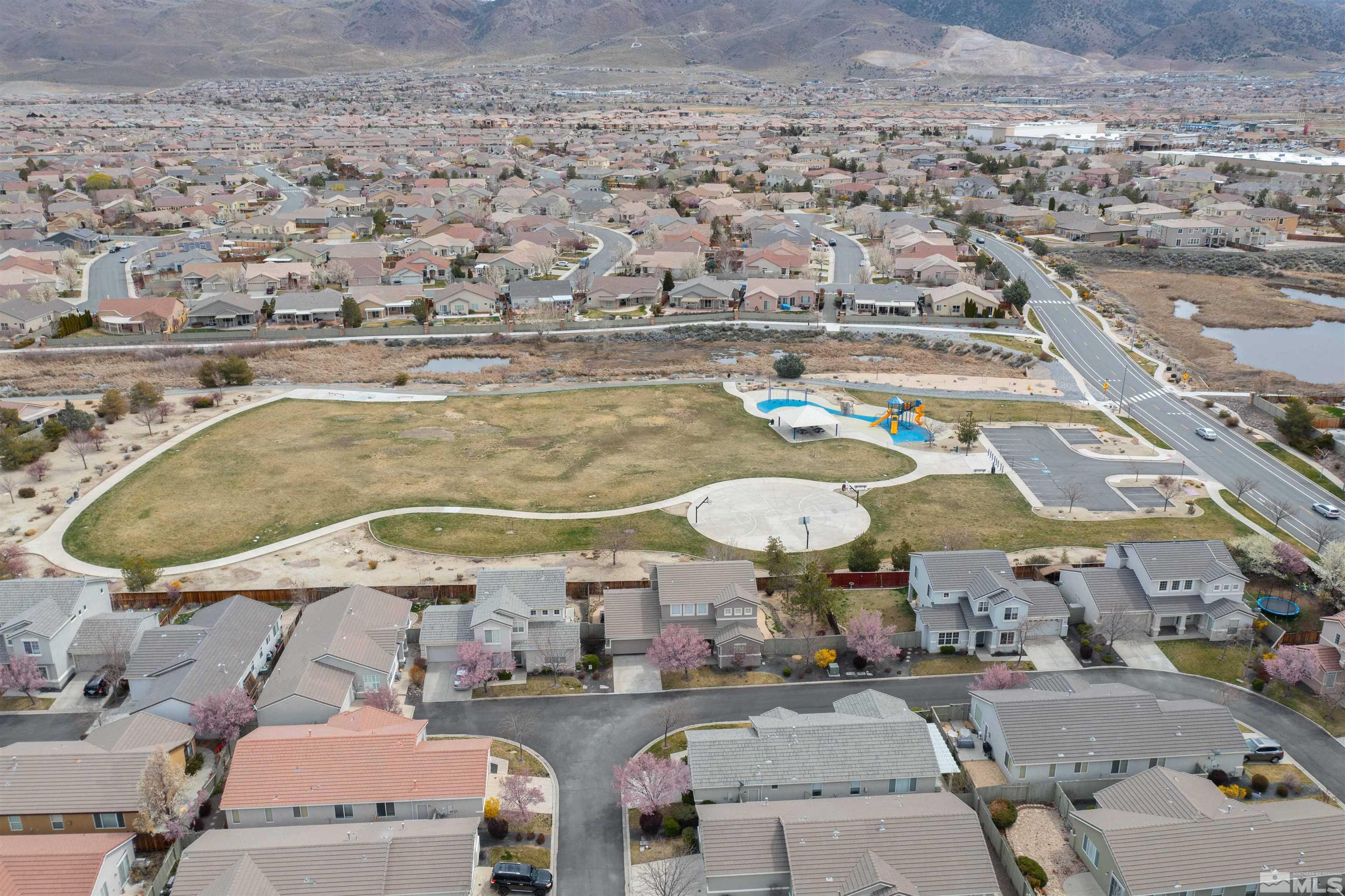 10599 Iron Point Circle Reno, NV 89521 - Photo 37 of 39 an aerial view of a swimming pool and outdoor space