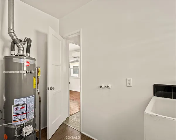 a room with storage and utility