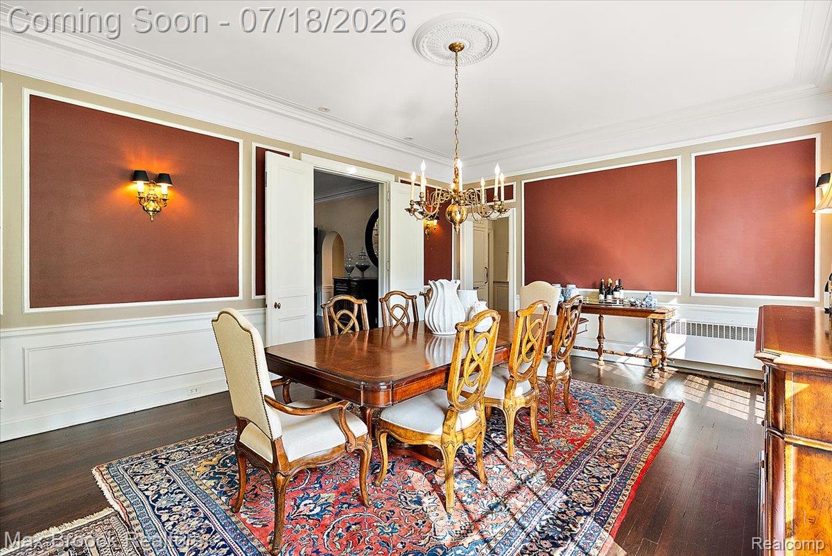 294 Lincoln Road Grosse Pointe, MI 48230 - Photo 11 of 84 View from sunroom across formal dining room to foyer