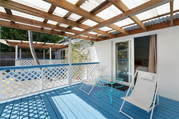 a view of a house with a patio