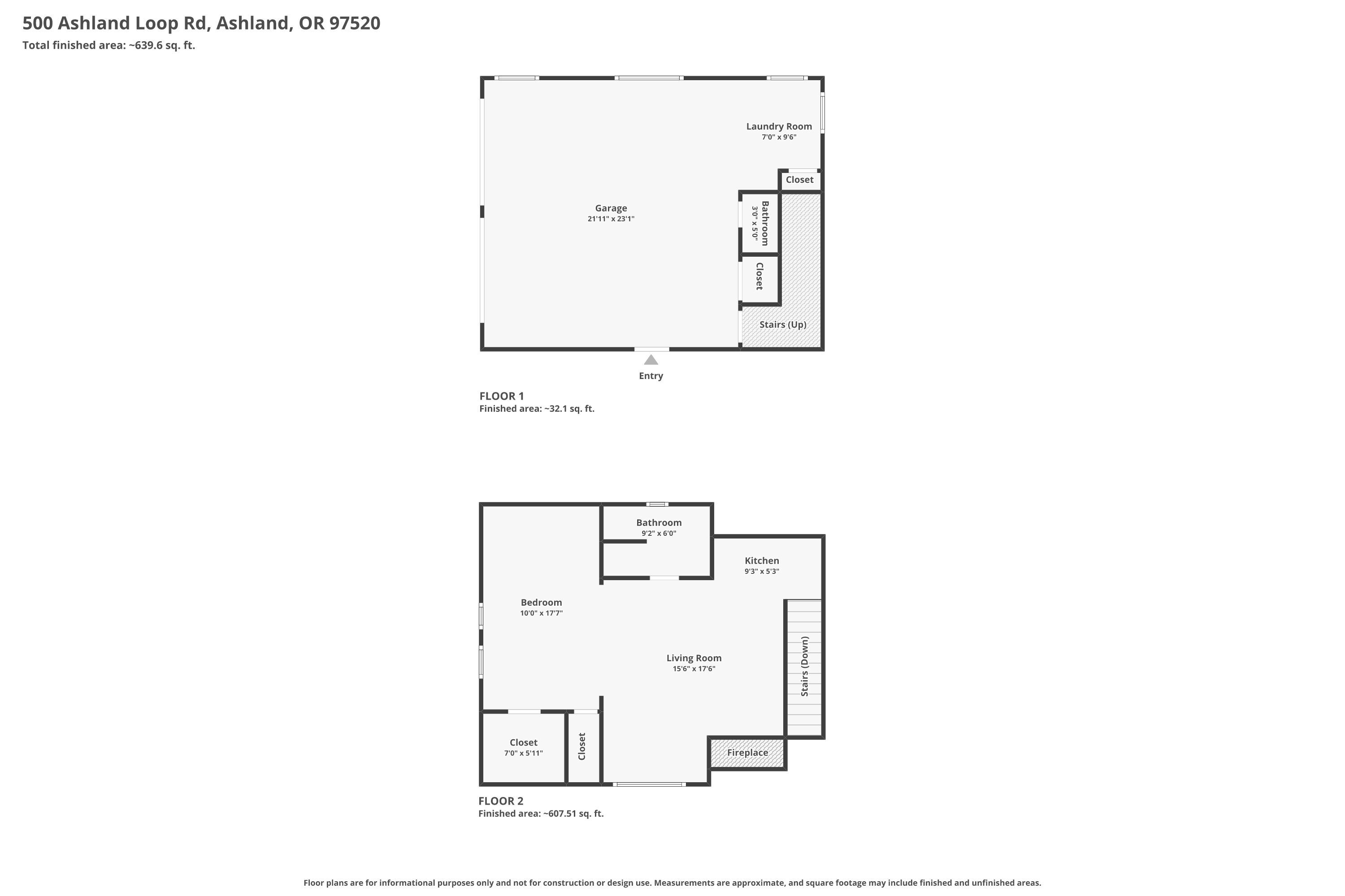 500 Ashland Loop Road Ashland, OR 97520 - Photo 65 of 67 Guest Quarters | Combined Floor Plan