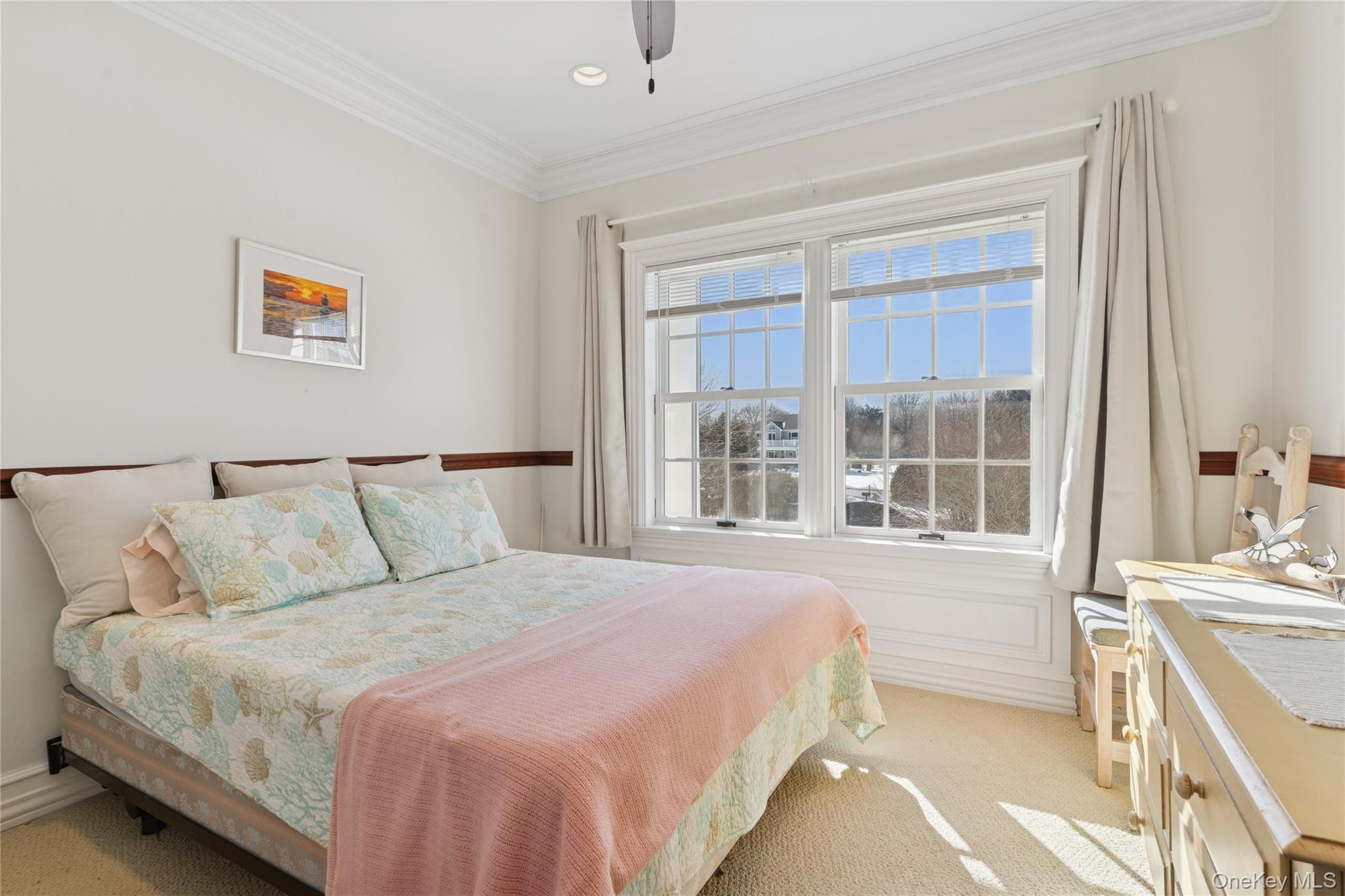 1680 Lands End Road Orient, NY 11957 - Photo 29 of 50 Comfortable Guest Bedroom Overlooks Gardens